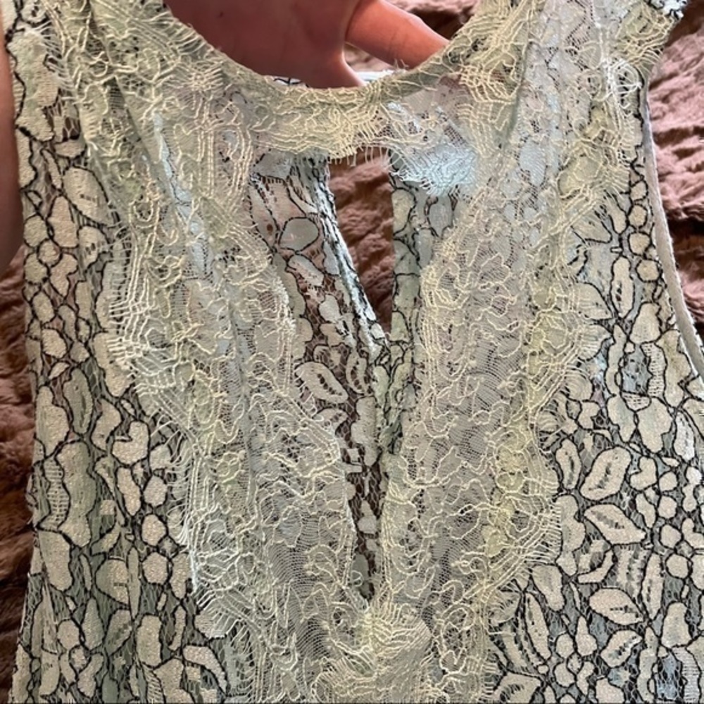 Umgee lace sheer sexy tank top - Picture 8 of 10